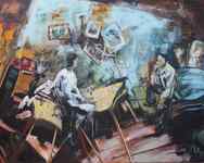 Goulag, acrylique sur toile,132x160cm, 2022