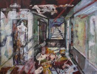 Ulysse 4, acrylique sur toile, 81x116cm, 2024